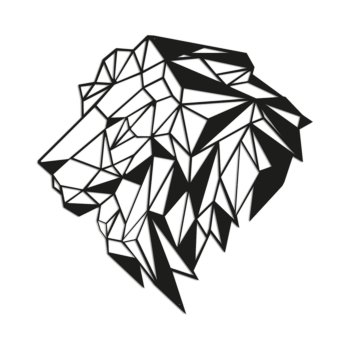 Metallinen seinäkoriste - Leijona 2.0 Large - 81,3 x 80 cm Metallinen seinäkoriste - Leijona 2.0 Large - 81,3 x 80 cm