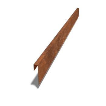 Corten-teräksinen u-profiili 15 x 5 x 5 cm (pituus 240 cm)