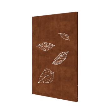 Corten-teräksinen koristepaneeli - Lehdet 3 - 120 x 6 x 190 cm