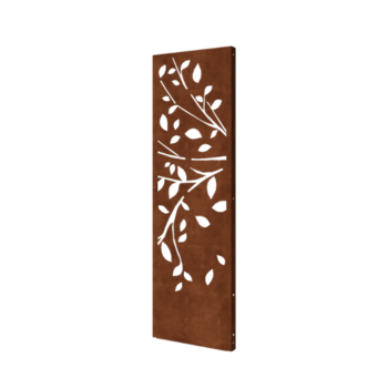 Corten-teräksinen koristepaneeli - Puu - Osa 2 - 60 x 6 x 190 cm