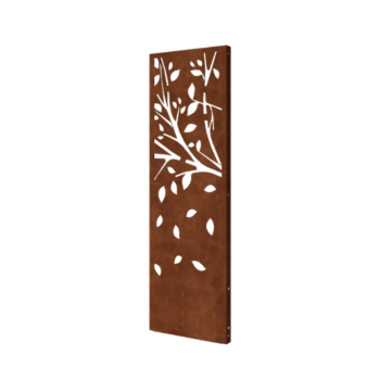 Corten-teräksinen koristepaneeli - Puu - Osa 3 - 60 x 6 x 190 cm