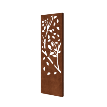 Corten-teräksinen koristepaneeli - Puu - Osa 4 - 60 x 6 x 190 cm