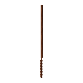 Corten-teräksinen pylväs maatappi kulma 190 x 6 x 6 cm