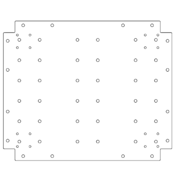 Sinkitty teräs pohjalevy - 50 x 60 cm