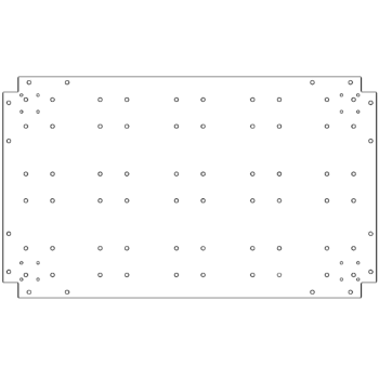 Sinkitty teräs pohjalevy - 60 x 100 cm