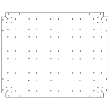 Sinkitty teräs pohjalevy - 80 x 100 cm