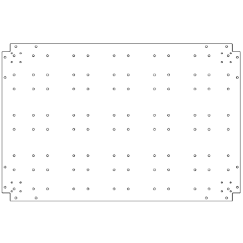 Sinkitty teräs pohjalevy - 80 x 120 cm