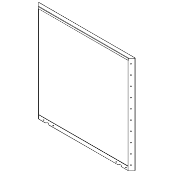Teräksinen istutuslaatikko - Paneeli - 100 x 100 cm - RAL7016 matta (antrasiitinharmaa)