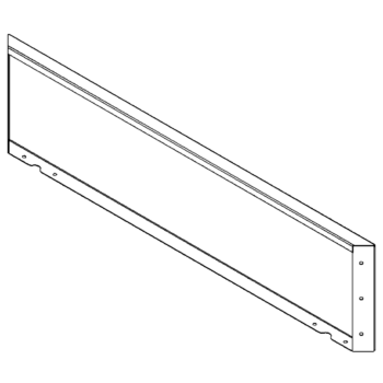Teräksinen istutuslaatikko - Paneeli - 30 x 120 cm - RAL9010 matta (valkoinen)