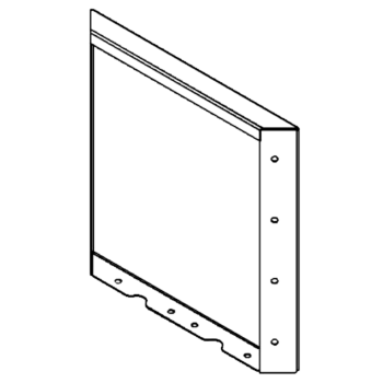 Teräksinen istutuslaatikko - Paneeli - 40 x 40 cm - RAL7016 matta (antrasiitinharmaa)
