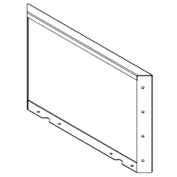 Teräksinen istutuslaatikko - Paneeli - 40 x 60 cm - RAL9005 matta (musta)