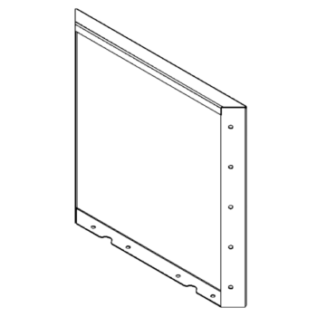 Teräksinen istutuslaatikko - Paneeli - 50 x 50 cm - RAL9010 matta (valkoinen)