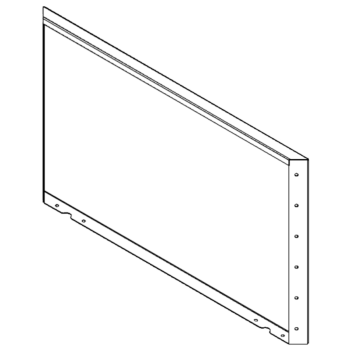 Teräksinen istutuslaatikko - Paneeli - 60 x 100 cm - RAL9005 matta (musta)