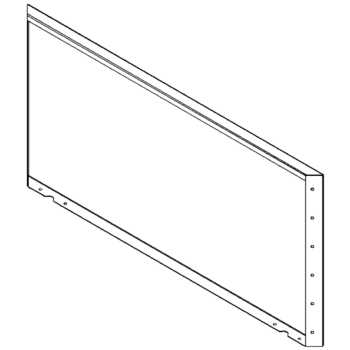Teräksinen istutuslaatikko - Paneeli - 60 x 120 cm - RAL7016 matta (antrasiitinharmaa)