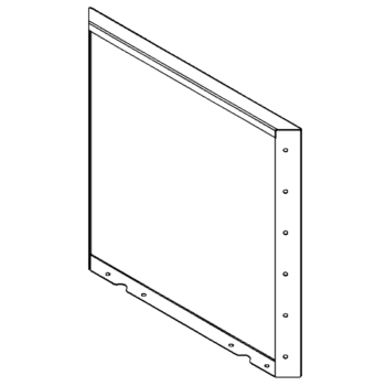 Teräksinen istutuslaatikko - Paneeli - 60 x 60 cm - RAL9010 matta (valkoinen)