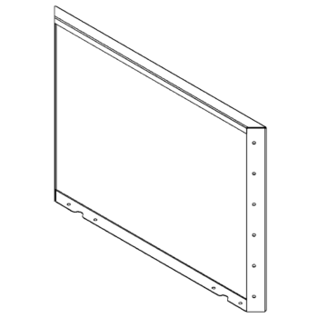 Teräksinen istutuslaatikko - Paneeli - 60 x 80 cm - RAL9010 matta (valkoinen)