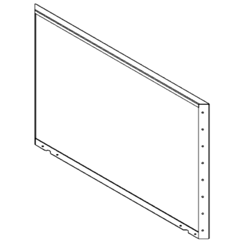 Teräksinen istutuslaatikko - Paneeli - 80 x 120 cm - RAL9010 matta (valkoinen)