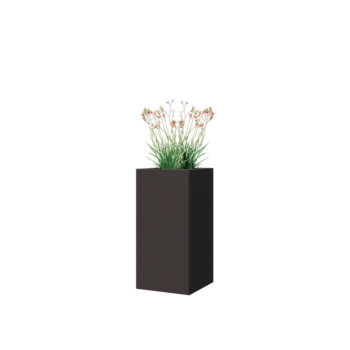 Teräksinen istutuslaatikko - Neliönmuotoiset - 30 x 30 x 60 cm - Muu RAL-väri - Ilman pohjalevyä