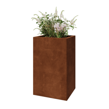 Corten-teräksinen istutuslaatikko - Suorakaiteen muotoiset - 50 x 40 x 80 cm - Ilman pohjalevyä