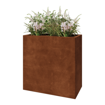 Corten-teräksinen istutuslaatikko - Suorakaiteen muotoiset - 80 x 40 x 80 cm - Ilman pohjalevyä