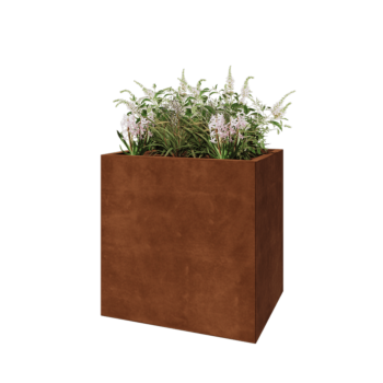 Corten-teräksinen istutuslaatikko - Suorakaiteen muotoiset - 80 x 60 x 80 cm - Ilman pohjalevyä