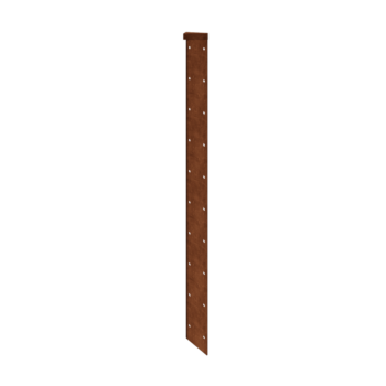 Corten-teräksinen istutuslaatikko - Kulmapala 180° - 100 cm