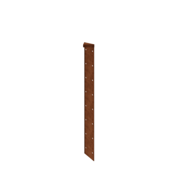 Corten-teräksinen istutuslaatikko - Kulmapala 180° - 80 cm