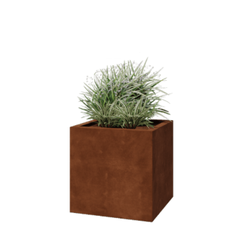 Corten-teräksinen hitsatut istutuslaatikko Montana 60 x 60 x 60 cm