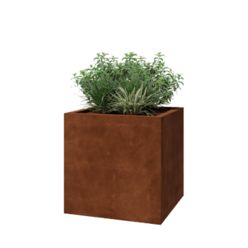Corten-teräksinen hitsatut istutuslaatikko Montana 70 x 70 x 70 cm