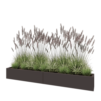 Teräksinen istutuslaatikko XXL - Suorakaiteen muotoiset - 240 x 30 x 30 cm - Muu RAL-väri - Ilman pohjalevyä