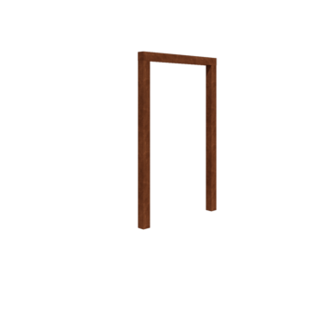 Corten-teräksinen pergola - Suora - 150 x 230 cm - Ilman betonijalkaa