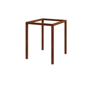 Corten-teräksinen pergola - Neliönmuotoiset - 224 x 200 x 230 cm - Ilman betonijalkaa