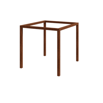 Corten-teräksinen pergola - Neliönmuotoiset - 274 x 250 x 230 cm - Ilman betonijalkaa