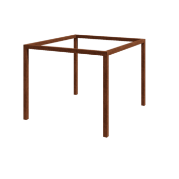 Corten-teräksinen pergola - Neliönmuotoiset - 324 x 300 x 230 cm - Ilman betonijalkaa