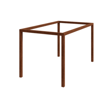 Corten-teräksinen pergola - Suorakaiteen muotoiset - 424 x 250 x 230 cm - Ilman betonijalkaa