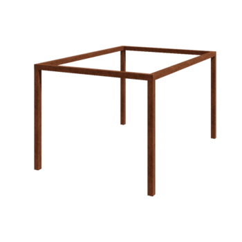 Corten-teräksinen pergola - Suorakaiteen muotoiset - 424 x 300 x 230 cm - Ilman betonijalkaa