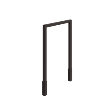 Teräksinen pergola - Suora - 200 x 230 cm - RAL7016 matta (antrasiitinharmaa) - Betonijalalla