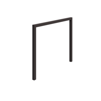 Teräksinen pergola - Suora - 300 x 230 cm - RAL7016 matta (antrasiitinharmaa) - Ilman betonijalkaa
