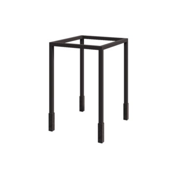 Teräksinen pergola - Neliönmuotoiset - 224 x 200 x 230 cm - RAL7016 matta (antrasiitinharmaa) - Betonijalalla