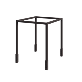 Teräksinen pergola - Neliönmuotoiset - 274 x 250 x 230 cm - RAL7016 matta (antrasiitinharmaa) - Betonijalalla