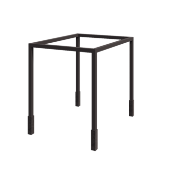 Teräksinen pergola - Suorakaiteen muotoiset - 324 x 250 x 230 cm - RAL7016 matta (antrasiitinharmaa) - Betonijalalla