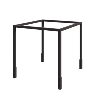 Teräksinen pergola - Neliönmuotoiset - 324 x 300 x 230 cm - RAL7016 matta (antrasiitinharmaa) - Betonijalalla