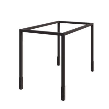 Teräksinen pergola - Suorakaiteen muotoiset - 424 x 250 x 230 cm - RAL7016 matta (antrasiitinharmaa) - Betonijalalla