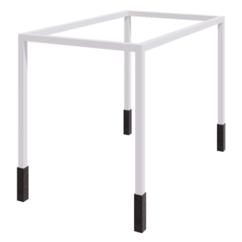Teräksinen pergola - Suorakaiteen muotoiset - 424 x 250 x 230 cm - RAL9010 matta (valkoinen) - Betonijalalla
