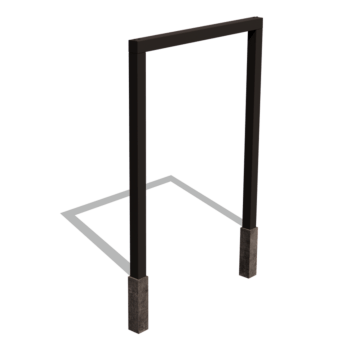 Jauhemaalipinnoitettu teräsinen pergola suora 200 cm