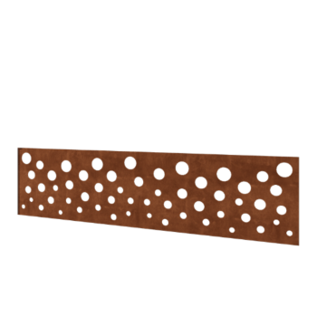 Cortenteräksinen puutarha-aita H paneelille B 180 x 47,5 cm