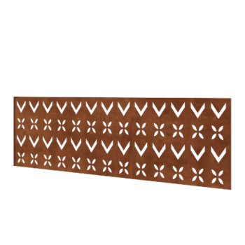 Corten-teräksinen aita H - Paneeli V - 180 x 63,3 cm