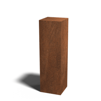 Corten-teräksinen jalusta Ohio 30 x 30 x 100 cm