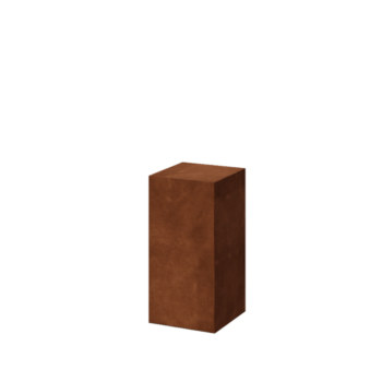 Corten-teräksinen sokkeli - Ohio - 30 x 30 x 60 cm