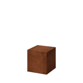 Corten-teräksinen sokkeli - Ohio - 40 x 40 x 40 cm